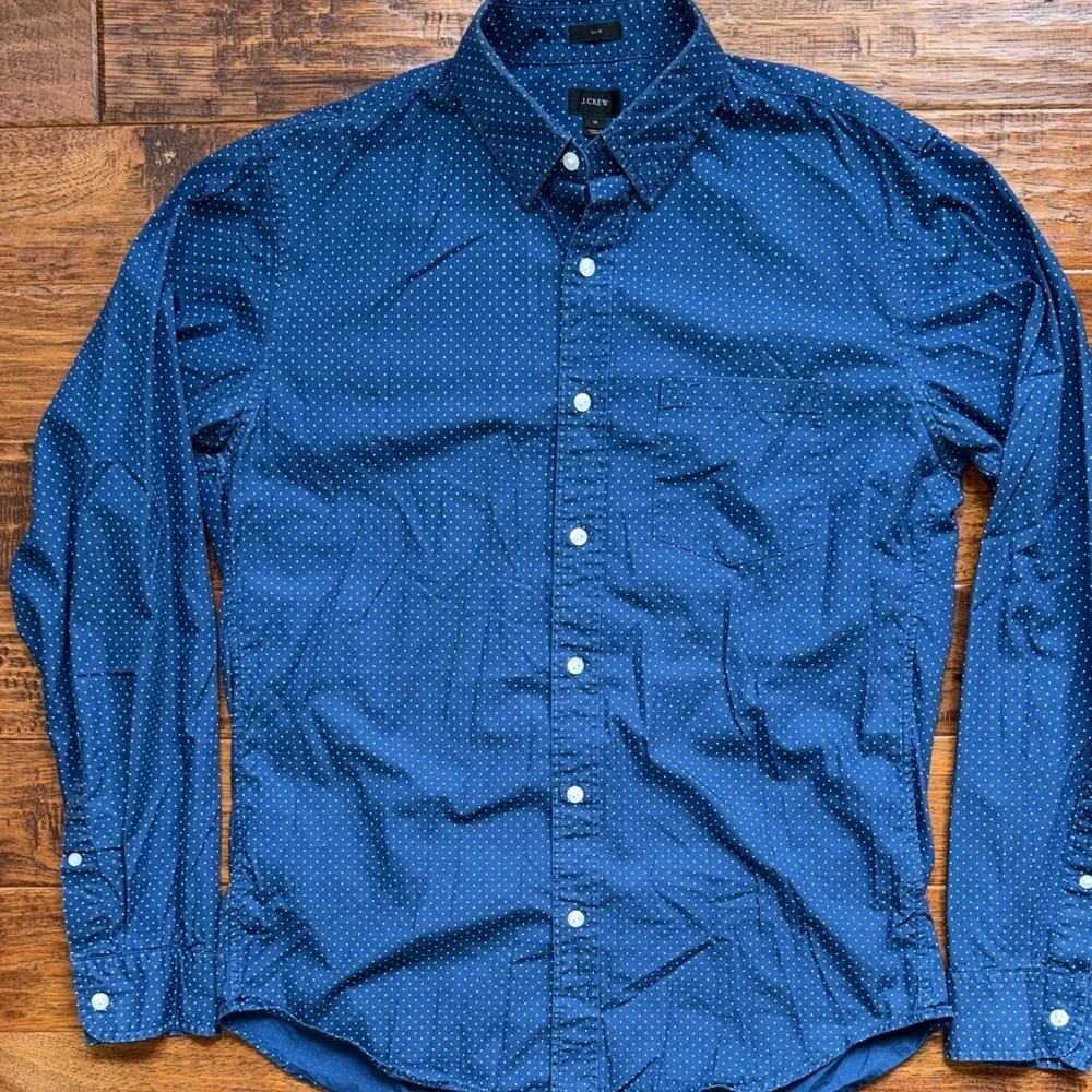 J. Crew Slim Fit Secret Wash cotton poplin shirt, Size Medium